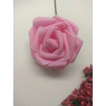 Цветы из фоамирана на проволоке 7 см цв. розовый,  цена за 1 шт